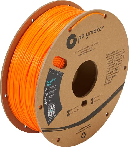 Polymaker PA02023 PolyLite Filament PLA 2.85mm 1000g Orange 1St. von Polymaker