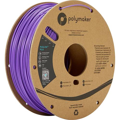 Polymaker PA02024 PolyLite Filament PLA 2.85mm 1000g Lila 1St. von Polymaker