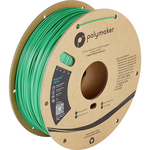 Polymaker PB01005 PolyLite Filament PETG hitzebeständig, hohe Zugfestigkeit 1.75mm 1000g Grün 1St. Polymaker PB01005 PolyLite Filament PETG hitzebeständig, hohe Zugfestigkeit 1.75mm 1000g Grün 1St. von Polymaker