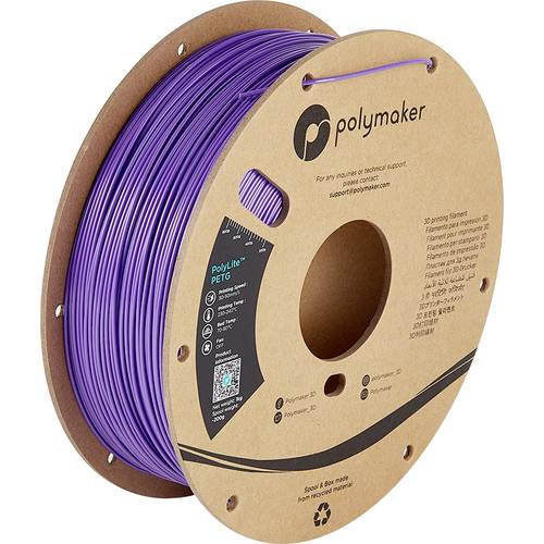 Polymaker PB01021 PolyLite Filament PETG hitzebeständig, hohe Zugfestigkeit 2.85mm 1000g Lila 1St. von Polymaker
