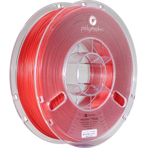 Polymaker PD01003 PolyFlex TPU-95A Filament TPU flexibel 1.75mm 750g Rot 1St. von Polymaker