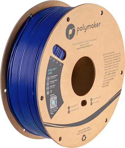 Polymaker PE01007 PolyLite Filament ABS geruchsarm 1.75mm 1000g Blau 1St. Polymaker PE01007 PolyLite Filament ABS geruchsarm 1.75mm 1000g Blau 1St. von Polymaker