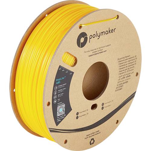 Polymaker PE01016 PolyLite Filament ABS geruchsarm 2.85mm 1000g Gelb 1St. von Polymaker