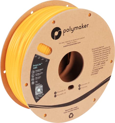 Polymaker PE01016 PolyLite Filament ABS geruchsarm 2.85mm 1000g Gelb 1St. von Polymaker