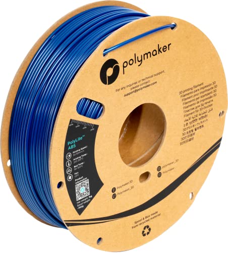 Polymaker PE01017 PolyLite Filament ABS geruchsarm 2.85mm 1000g Blau 1St. von Polymaker