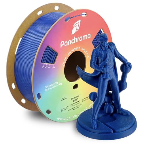 Polymaker Panchroma Blaues Filament, 1,75 mm, 1 kg, druckt besser als PLA, Panchroma 1,75 blaues 3D-Druck-Filament, ermöglicht Hochgeschwindigkeitsdruck, kompatibel mit den meisten 3D-Druckern von Polymaker