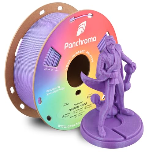 Polymaker Panchroma Celestial Purple PLA 3D-Druck-Filament, 1,75 mm, 1-kg-Spule, glänzend glitzernd, violett, PLA-3D-Drucker-Filament von Polymaker