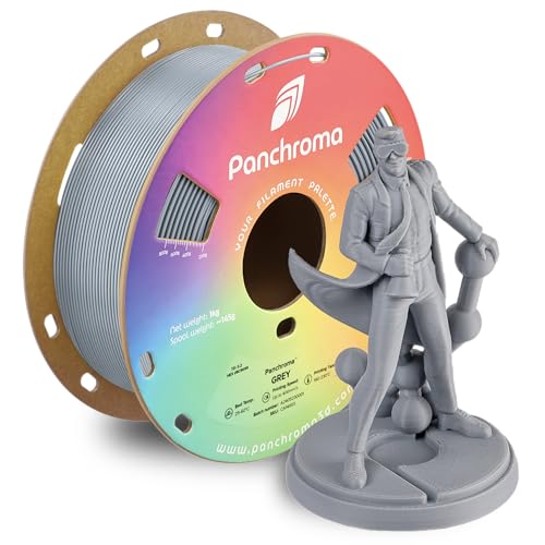 Polymaker Panchroma Grey 3D-Druck-Filament, 1,75 mm, 1 kg, hohe Geschwindigkeit, kompatibel mit den meisten Druckern von Polymaker