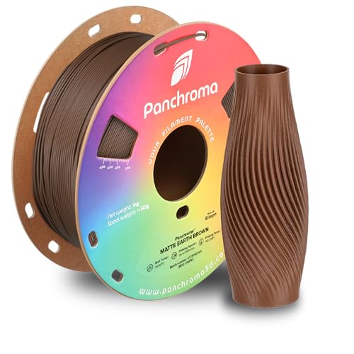 Polymaker Panchroma Matte PLA-Filament, mattes Erdbraun, 1,75 mm, 1 kg, ehemals Polyterra mattes 3D-Drucker-PLA-Filament, passend für die meisten FDM-3D-Drucker, 1-kg-Spule von Polymaker