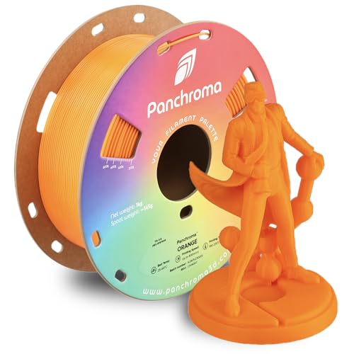 Polymaker Panchroma Orange Filament, 1,75 mm, 1 kg, druckt besser als PLA, Panchroma 1,75 Orange 3D-Druck-Filament, ermöglicht Hochgeschwindigkeitsdruck, kompatibel mit den meisten 3D-Druckern von Polymaker