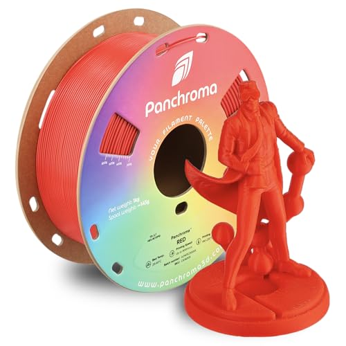Polymaker Panchroma Red 3D-Druck-Filament, 1,75 mm, 1 kg, hohe Geschwindigkeit, kompatibel mit den meisten Druckern von Polymaker