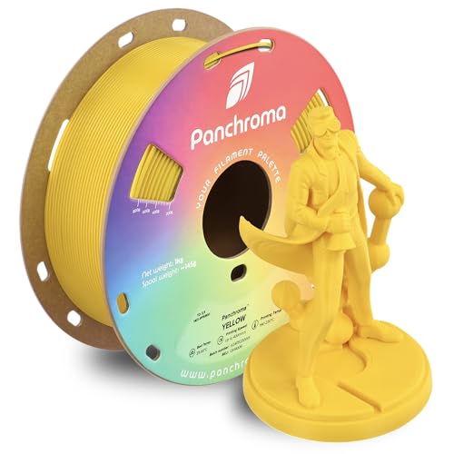 Polymaker Panchroma Yellow Filament, 1,75 mm, 1 kg, druckt besser als PLA, Panchroma 1,75 gelbes 3D-Druck-Filament, ermöglicht Hochgeschwindigkeitsdruck, kompatibel mit den meisten 3D-Druckern Polymaker Panchroma Yellow Filament, 1,75 mm, 1 kg, druckt besser als PLA, Panchroma 1,75 gelbes 3D-Druck-Filament, ermöglicht Hochgeschwindigkeitsdruck, kompatibel mit den meisten 3D-Druckern von Polymaker