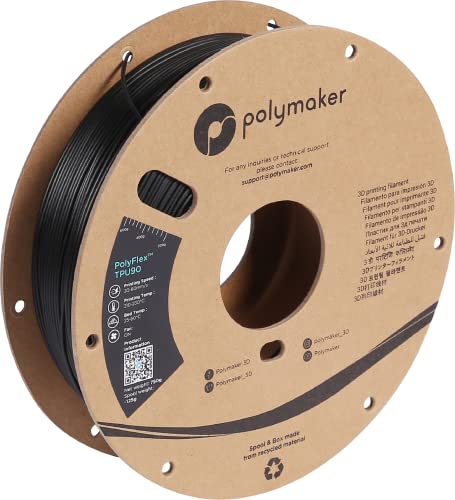 Polymaker PolyFlex TPU-90A Schwarz - 1,75mm - 750g von Polymaker