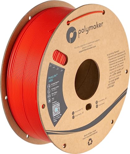 Polymaker PolyLite ABS - 1kg - Red von Polymaker