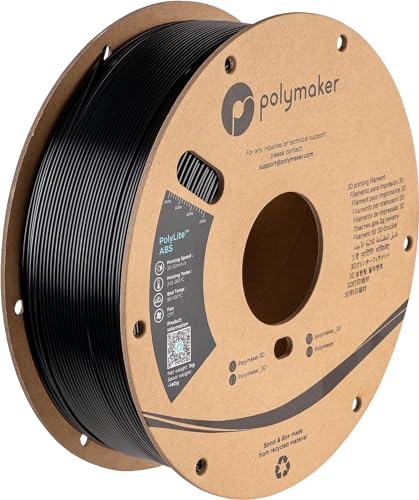 Polymaker PolyLite ABS Schwarz - 1,75mm - 1kg von Polymaker