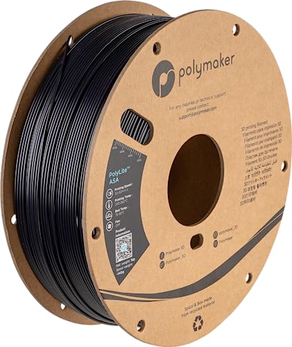 Polymaker PolyLite ASA Schwarz - 1.75mm - 1kg von Polymaker