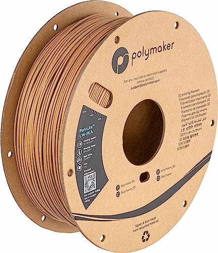 Polymaker PolyLite LW-PLA - 1.75mm - 800g - Holz Polymaker PolyLite LW-PLA - 1.75mm - 800g - Holz von PolyMaker