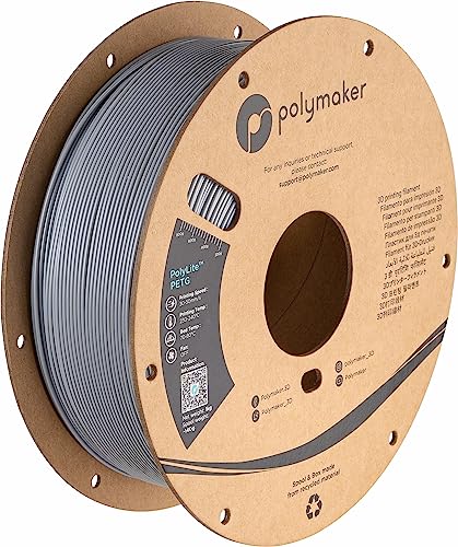 Polymaker PolyLite PETG Grau - 1,75mm - 1kg von Polymaker