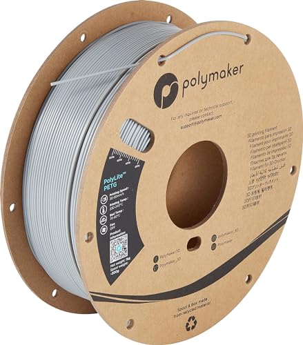 Polymaker PolyLite PETG Grau - 1,75mm - 1kg von Polymaker