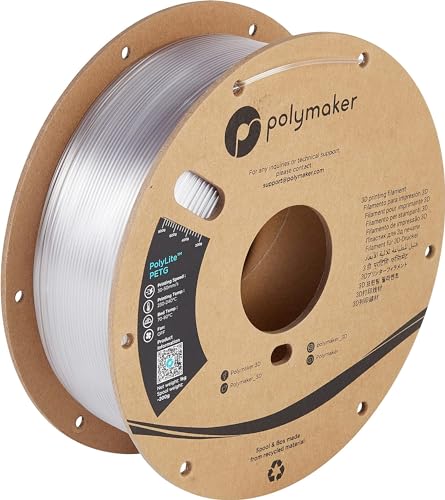 Polymaker PolyLite PETG Transparent - 1,75mm - 1kg von Polymaker