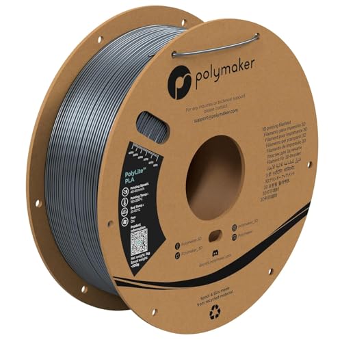 Polymaker PolyLite PLA - 1.75mm - 1kg - Silk Chrome von Polymaker