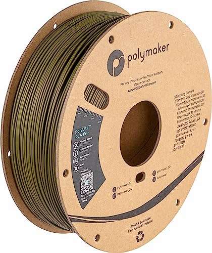 Polymaker PolyLite PLA PRO Army Grün - 1.75mm - 1kg von Polymaker