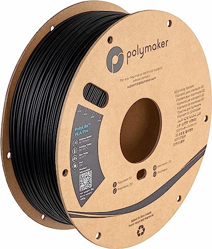 Polymaker PolyLite PLA PRO Schwarz - 1.75mm - 1kg von Polymaker
