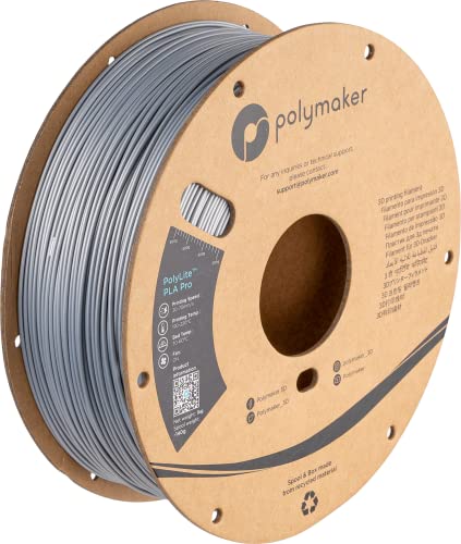 Polymaker PolyLite PLA PRO Silber - 1.75mm - 1kg von Polymaker