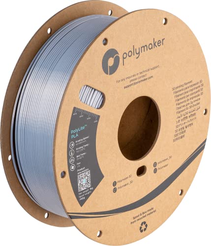 Polymaker PolyLite Silk PLA Silber - 1.75mm - 1kg Polymaker PolyLite Silk PLA Silber - 1.75mm - 1kg von Polymaker