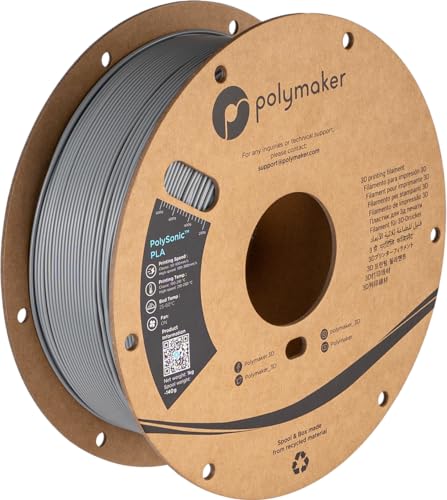 Polymaker PolySonic High Speed PLA - 1kg - Grey von Polymaker