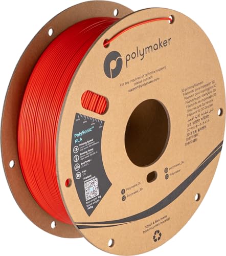 Polymaker PolySonic High Speed PLA - 1kg - Red von Polymaker