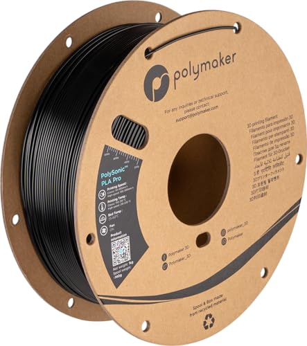 Polymaker PolySonic High Speed PLA PRO - 1 kg - Black von PolySonic