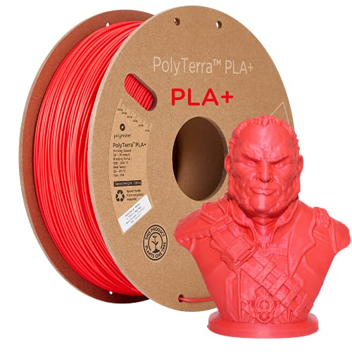 Polymaker PolyTerra PLA+ Rot - 1.75mm - 1kg von Polymaker