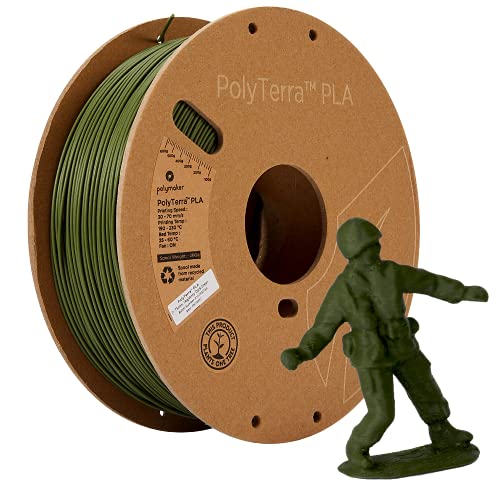 Polymaker PolyTerra PLA Army Dark Grün - 1.75mm - 1kg Polymaker PolyTerra PLA Army Dark Grün - 1.75mm - 1kg von Polymaker