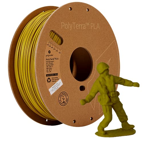 Polymaker PolyTerra PLA Army Light Grün - 1.75mm - 1kg Polymaker PolyTerra PLA Army Light Grün - 1.75mm - 1kg von Polymaker