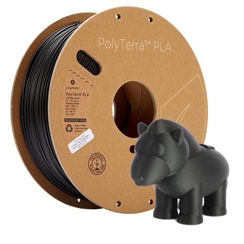 Polymaker PolyTerra PLA Charcoal Black - 1.75mm - 1kg von Polymaker