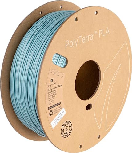 Polymaker PolyTerra PLA Marble Slate Grau - 1.75mm - 1kg von Polymaker