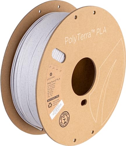 Polymaker PolyTerra PLA Marble Weiß - 1.75mm - 1kg von Polymaker