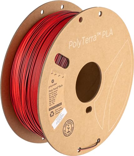 Polymaker Polyterra PLA Dual Color - 1.75mm - 1kg - Shadow Red (Black-Red) von Polymaker
