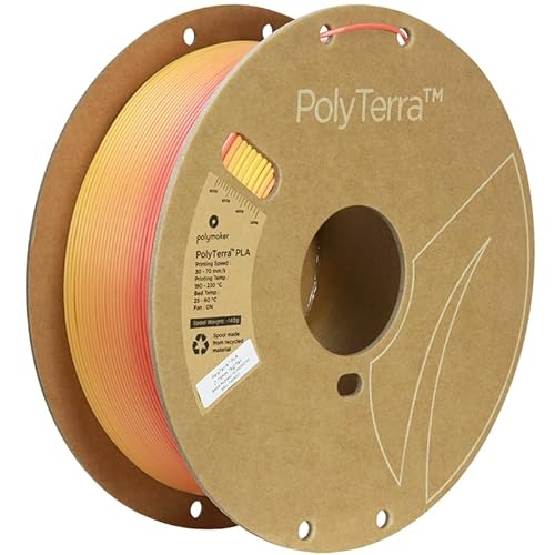 Polymaker Polyterra PLA Gradient - 1.75mm - 1kg - Fall (Orange-Lava Red) von Polymaker