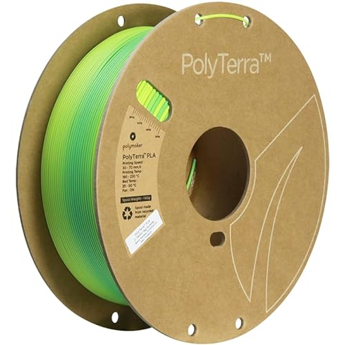 Polymaker Polyterra PLA Gradient - 1.75mm - 1kg - Summer (Savannah yellow-Arctic Teal) von Polymaker