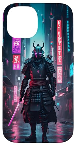 Hülle für iPhone 14 Cyberpunk Samurai Aesthetic Futuristisch Grafik Design Print von Polymerched Cyberpunk