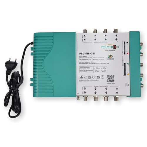 Polytron Multischalter PSG 516 Q II für einen Satelliten und bis zu 16 Teilnehmer von Polytron