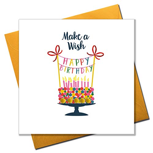 Pom Pom"Geburtstagstorte" Make a Wish Grußkarte von Pom Pom