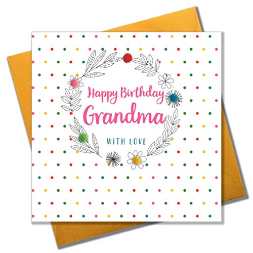 Pom Pom"Happy Birthday Oma, mit Love Grußkarte von Pom Pom