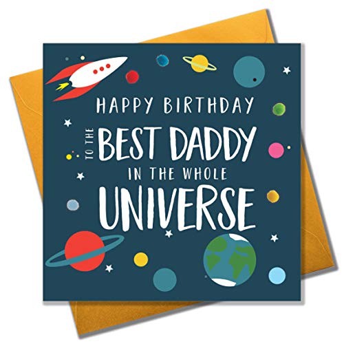Pom Pom"Happy Birthday to the Best Daddy in the whole Universe" Grußkarte von Pom Pom