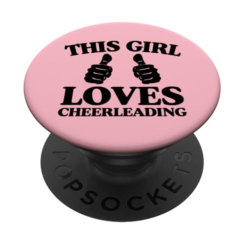 Dieses Mädchen liebt Cheerleading Zwei Daumen Cheerleader PopSockets mit austauschbarem PopGrip Dieses Mädchen liebt Cheerleading Zwei Daumen Cheerleader PopSockets mit austauschbarem PopGrip von PomPom Style Cheerleader Accessories and Merch
