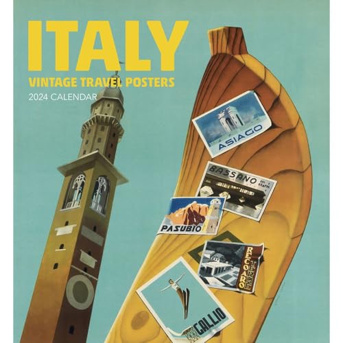 Italy: Vintage Travel Posters 2024 Wall Calendar von Pomegranate