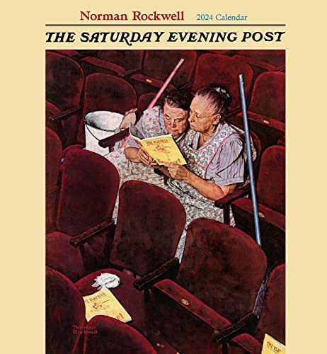 Norman Rockwell: The Saturday Evening Post 2024 Wall Calendar von Pomegranate