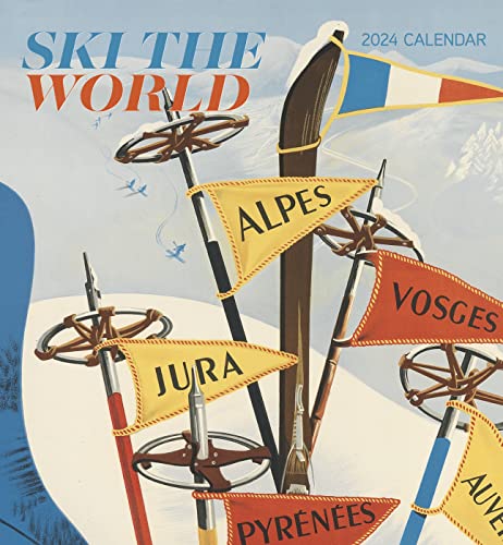 Ski the World 2024 Wall Calendar von Pomegranate